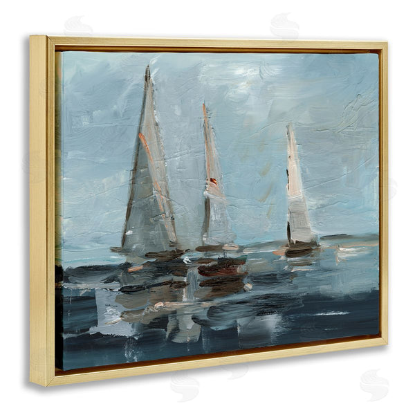Stupell Industries Ethan Harper | Moody Sailboats Maritime Wall Art