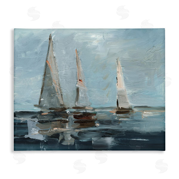stupell industries Ethan Harper | Moody Sailboats Maritime Wall Art