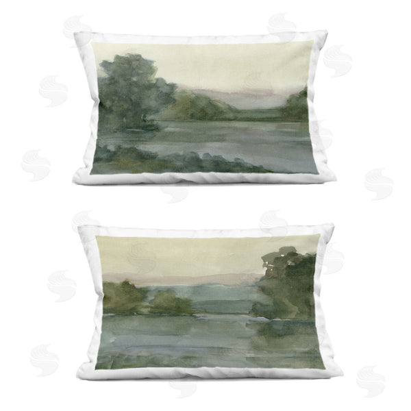 stupell industries Ethan Harper | Mountain Views in Muted Tones Printed Throw Pillow Set
