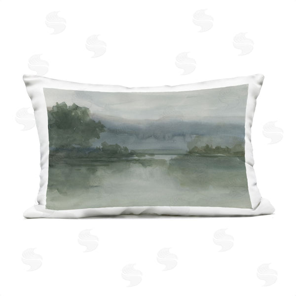 Stupell Industries Ethan Harper | Muted Lake At Twilight Printed Throw Pillow