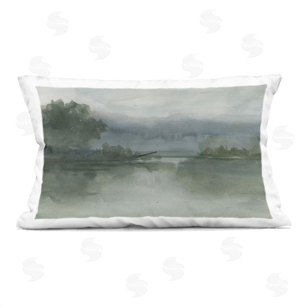 stupell industries Ethan Harper | Muted Lake At Twilight Printed Throw Pillow