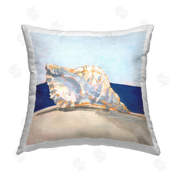 Stupell Industries Ethan Harper | Nautical Conch Still Life Printed Throw Pillow