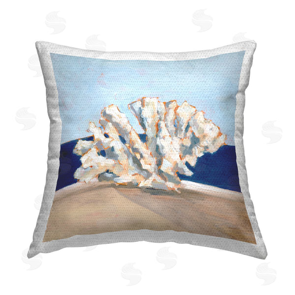 Stupell Industries Ethan Harper | Nautical Coral Still Life Printed Throw Pillow