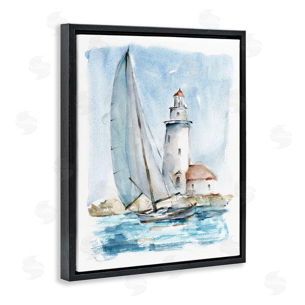Stupell Industries Ethan Harper | Nautical Sailboat & Lighthouse