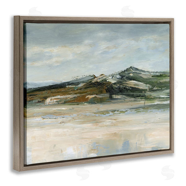 Stupell Industries Ethan Harper | Neutral Brushed Desert Mountain