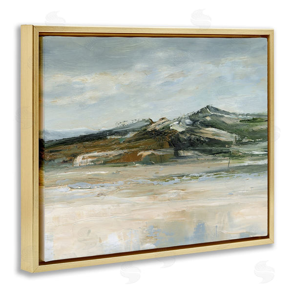 Stupell Industries Ethan Harper | Neutral Brushed Desert Mountain