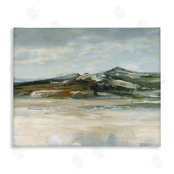 stupell industries Ethan Harper | Neutral Brushed Desert Mountain