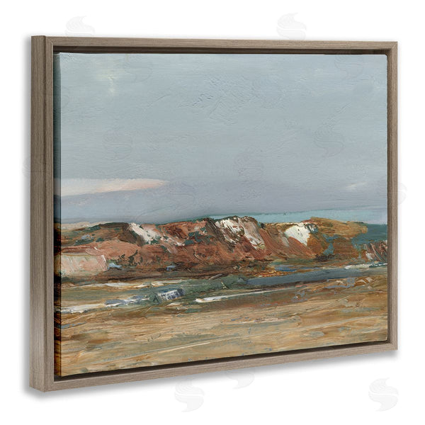 Stupell Industries Ethan Harper | Neutral Desert Terrain Abstraction