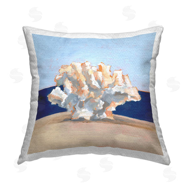 Stupell Industries Ethan Harper | Ocean Coral On Blue Printed Throw Pillow