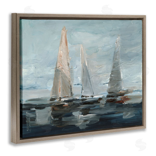 Stupell Industries Ethan Harper | Painterly Sailboat Trio Wall Art