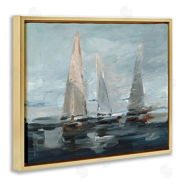 Stupell Industries Ethan Harper | Painterly Sailboat Trio Wall Art