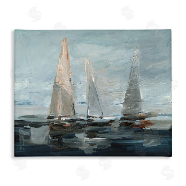 stupell industries Ethan Harper | Painterly Sailboat Trio Wall Art