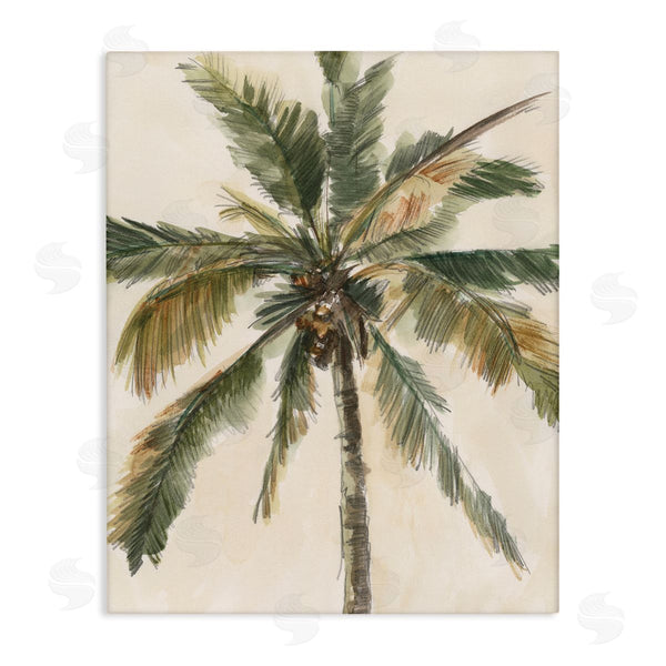 stupell industries Ethan Harper | Palm Tree on Beige Wall Art