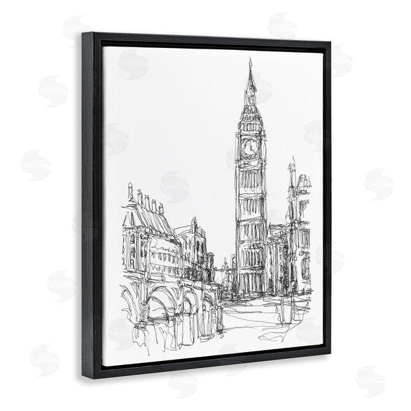 Stupell Industries Ethan Harper | Parisian Cityscape Sketch