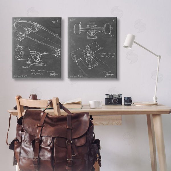 Stupell Industries Ethan Harper | Patent Diagram Of Skateboard Wall Art