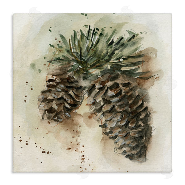 stupell industries Ethan Harper | Pine Cone Watercolor Wall Art