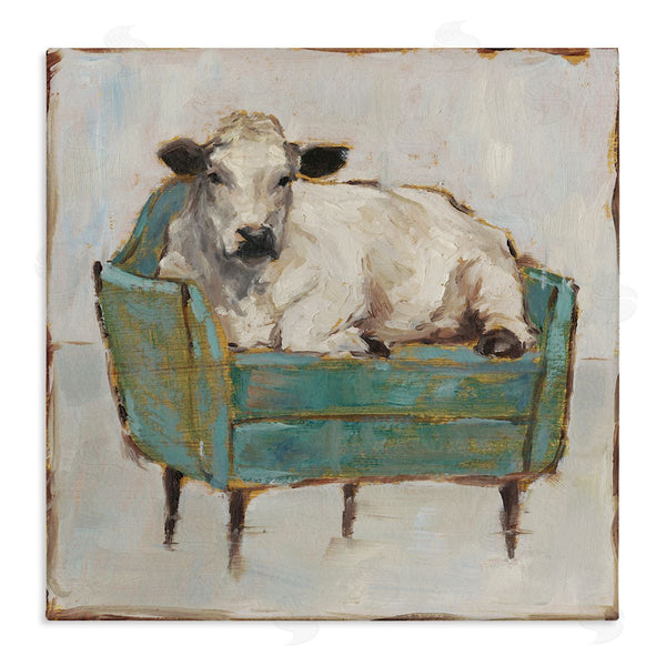 stupell industries Ethan Harper | Relaxing Cattle on Couch