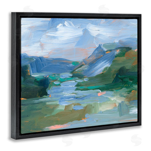 Stupell Industries Ethan Harper | River Through Mountains Abstract Scene Wall Art