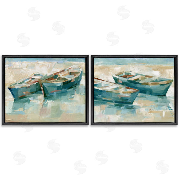 Stupell Industries Ethan Harper | Rowboat Pairs Washed Ashore