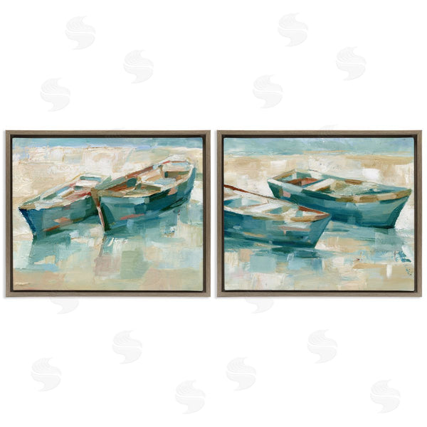 Stupell Industries Ethan Harper | Rowboat Pairs Washed Ashore