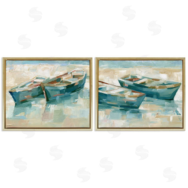 Stupell Industries Ethan Harper | Rowboat Pairs Washed Ashore