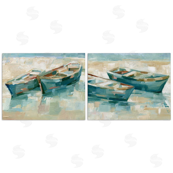 stupell industries Ethan Harper | Rowboat Pairs Washed Ashore