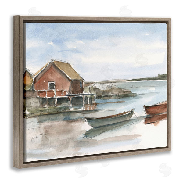 Stupell Industries Ethan Harper | Rowboats On Shore Wall Art