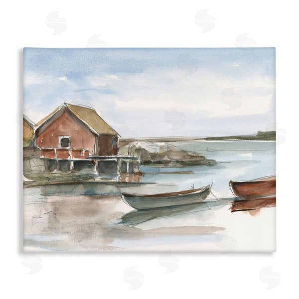 stupell industries Ethan Harper | Rowboats on Shore Wall Art