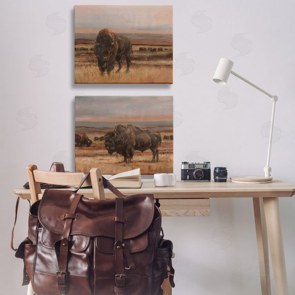 Stupell Industries Ethan Harper | Scattered Bison & Farmland Wall Art