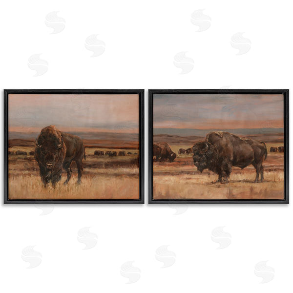 Stupell Industries Ethan Harper | Scattered Bison & Farmland Wall Art