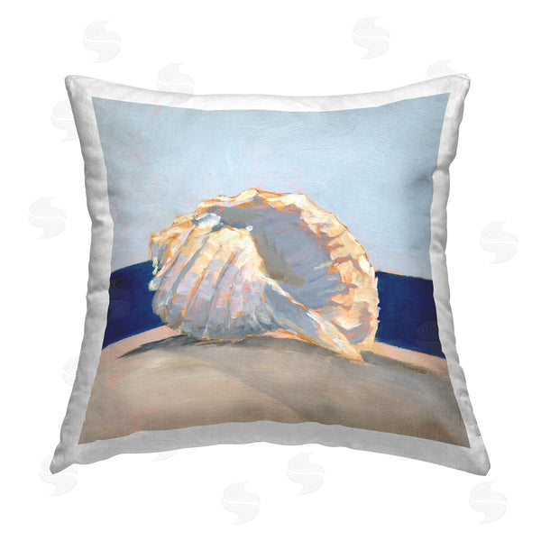 stupell industries Ethan Harper | Seashell Still Life Printed Throw Pillow