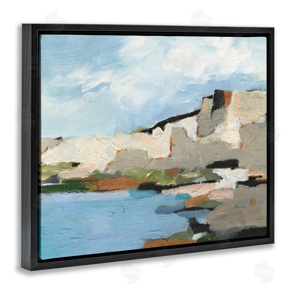 Stupell Industries Ethan Harper | Seaside Cliff Abstract Landscape Wall Art