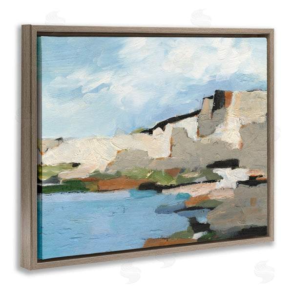 Stupell Industries Ethan Harper | Seaside Cliff Abstract Landscape Wall Art