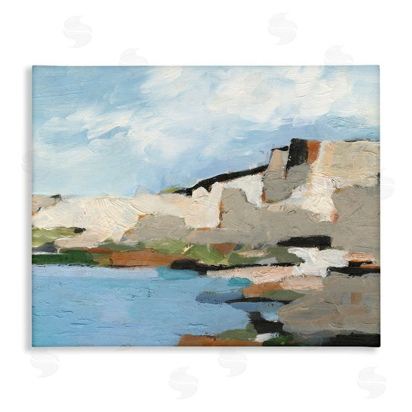 stupell industries Ethan Harper | Seaside Cliff Abstract Landscape Wall Art
