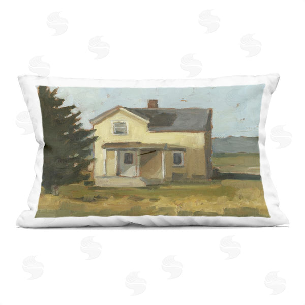 stupell industries Ethan Harper | Secluded Cottage Study Printed Throw Pillow