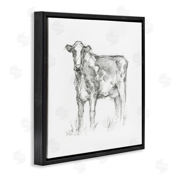 Stupell Industries Ethan Harper | Simple Cow Drawing Wall Art