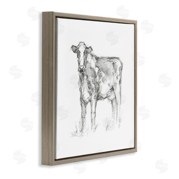 Stupell Industries Ethan Harper | Simple Cow Drawing Wall Art