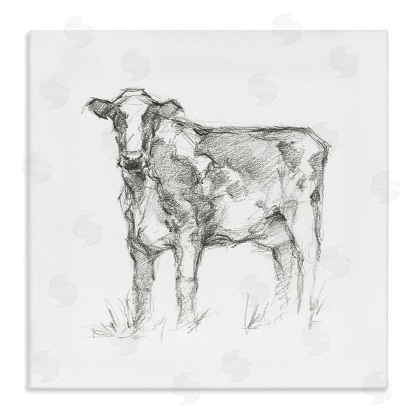 stupell industries Ethan Harper | Simple Cow Drawing Wall Art