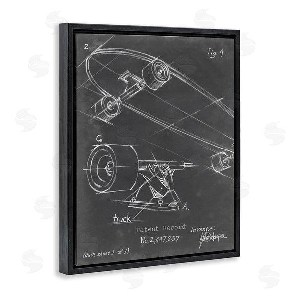 Stupell Industries Ethan Harper | Skateboard Truck Diagram