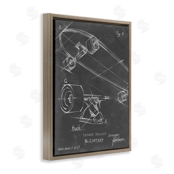 Stupell Industries Ethan Harper | Skateboard Truck Diagram