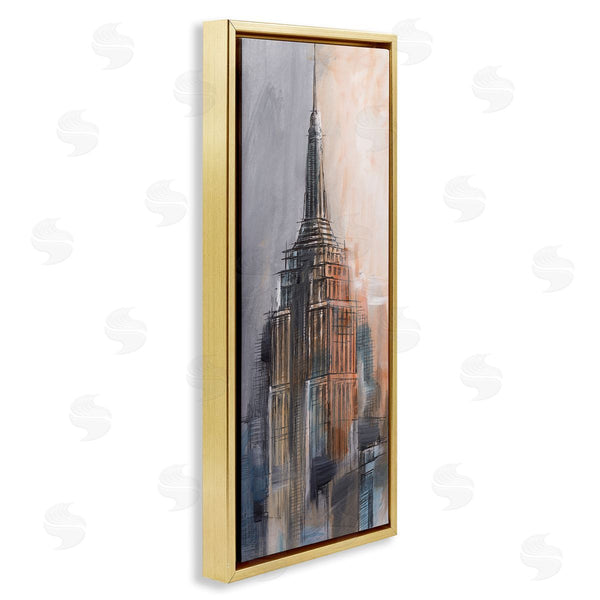 Stupell Industries Ethan Harper | Sketched City Building Wall Art