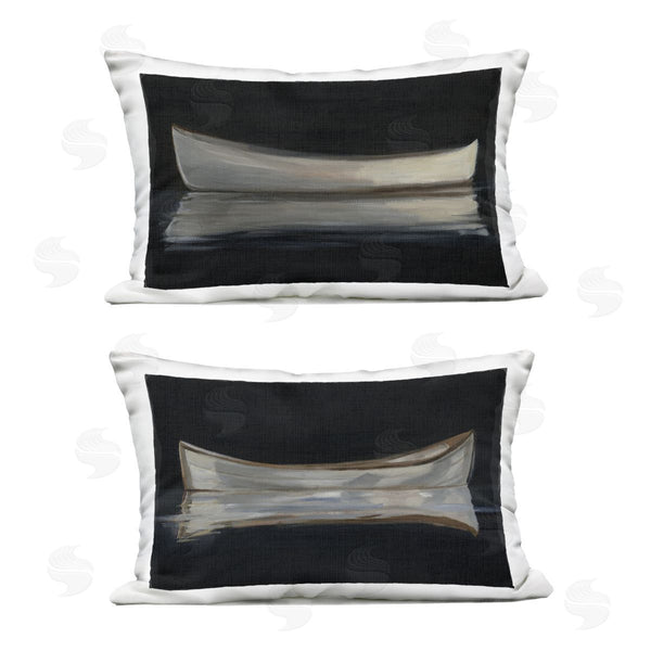Stupell Industries Ethan Harper | Still Canoe Reflections Printed Throw Pillow Set
