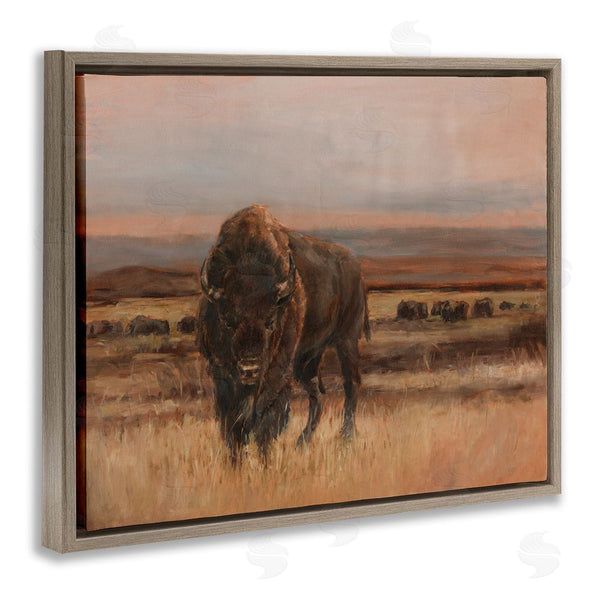 Stupell Industries Ethan Harper | Traditional Bison Landscape Wall Art