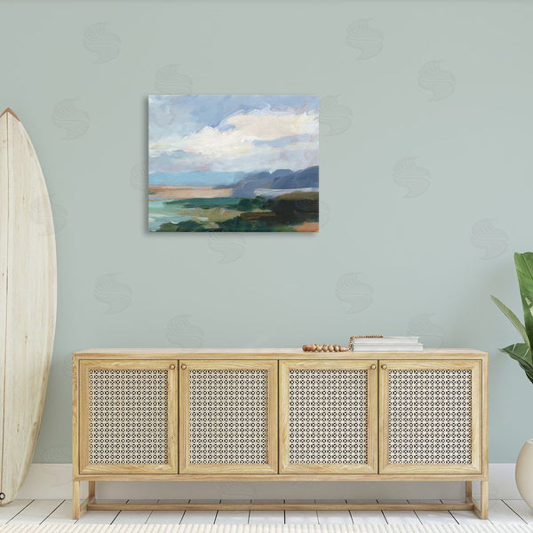 Stupell Industries Ethan Harper | Traditional Cloudy Beach Wall Art