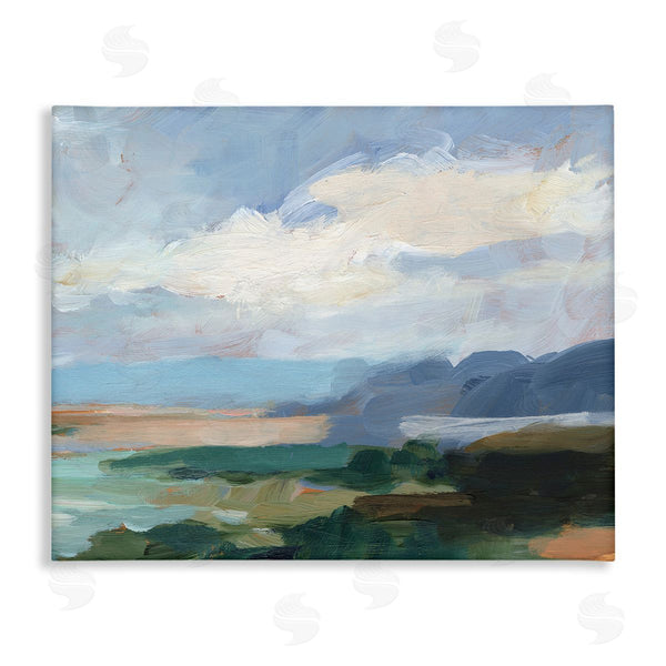 stupell industries Ethan Harper | Traditional Cloudy Beach Wall Art
