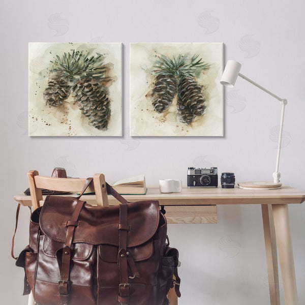 Stupell Industries Ethan Harper | Watercolor Drawing Pine Cones Wall Art