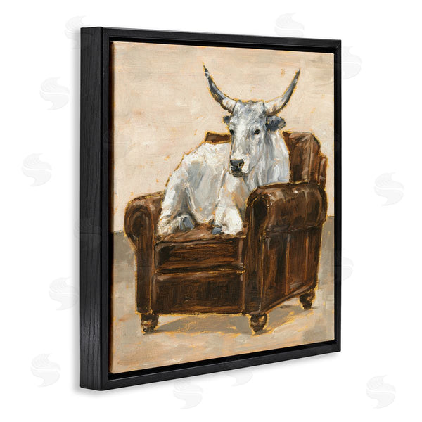 Stupell Industries Ethan Harper | White Cattle In Brown Chair