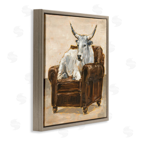 Stupell Industries Ethan Harper | White Cattle In Brown Chair