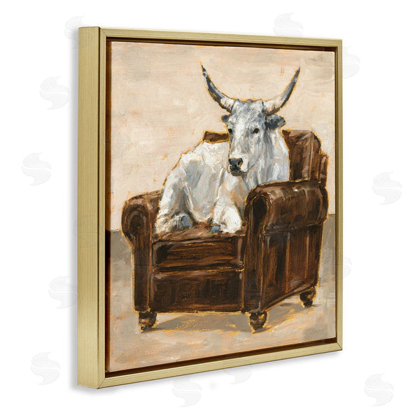 Stupell Industries Ethan Harper | White Cattle In Brown Chair