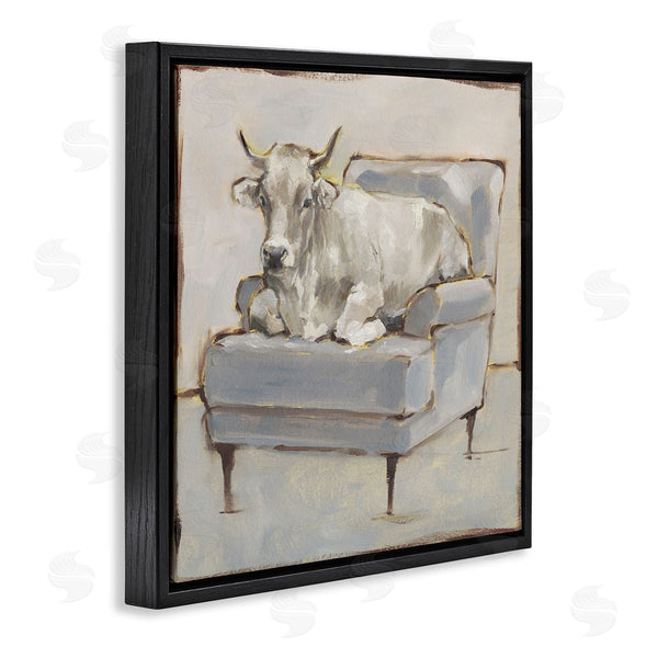 Stupell Industries Ethan Harper | White Cattle On Couch